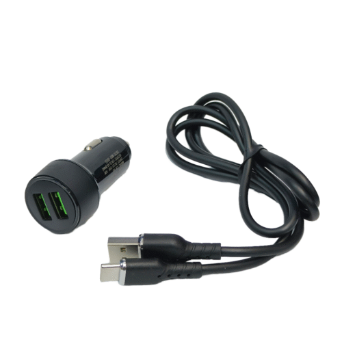 SMG CA03 30W DUAL USB PORTS TYPE C CAR CHARGER - Image 3
