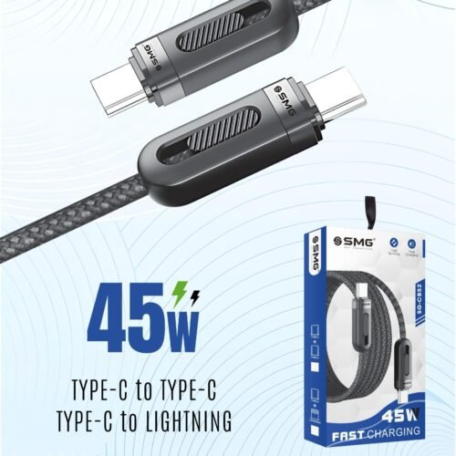 SMG CB52 (45W) TYPE C TO IPHONE DATA CABLE - Image 3