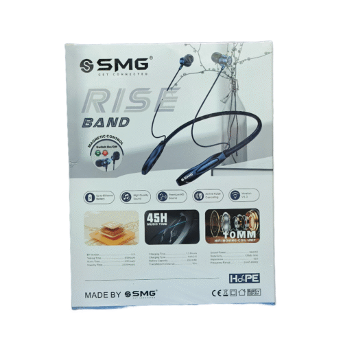 SMG BH82 RISE 45H WIRELESS BLUETOOTH NECKBAND BUY 1 PCS GET1 MINI BAG FREE - Image 3