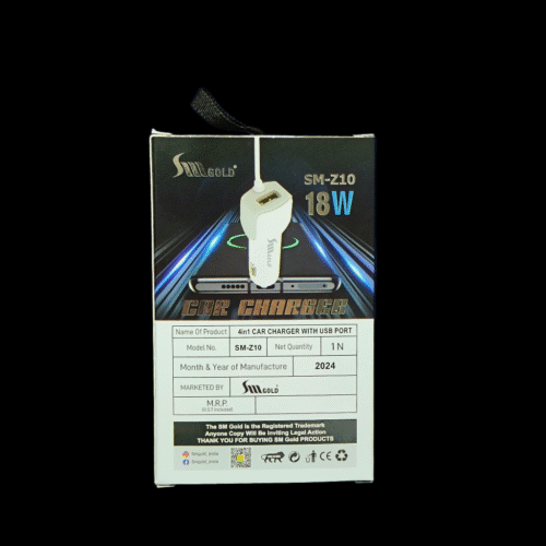 SM Z10 SM GOLD 2.4A 4IN1 CAR CHANGER - Image 2