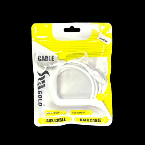 SM GOLD IPHONE 2.4A POLY DATA CABLE