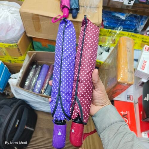 Polka Dot Foldable Umbrella  Automatic - Image 2