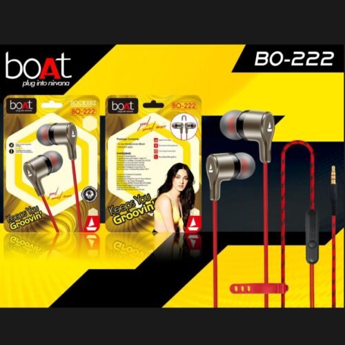 boAt Rockerz BO-222 In-Ear Stereo Earphones