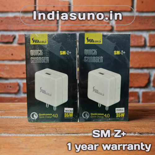 SM GOLD Z PLUS 35W V8 & TYPE C MOBILE CHARGER