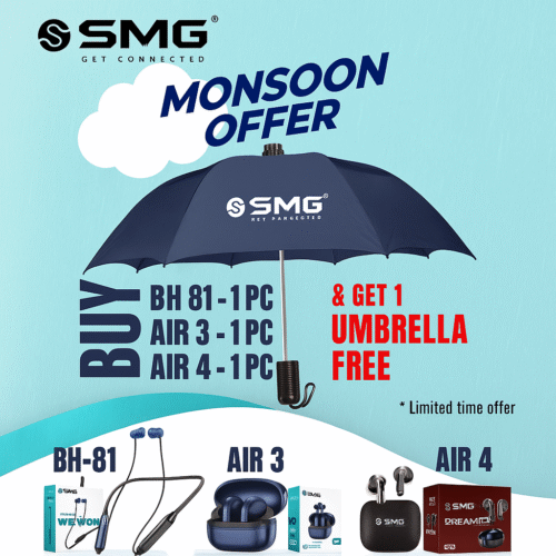 SMG AIR3 /AIR4 BUDS/ BH81 NECKBAND ANY BUY 3 PCS GET 1 UMBRELLA FREE