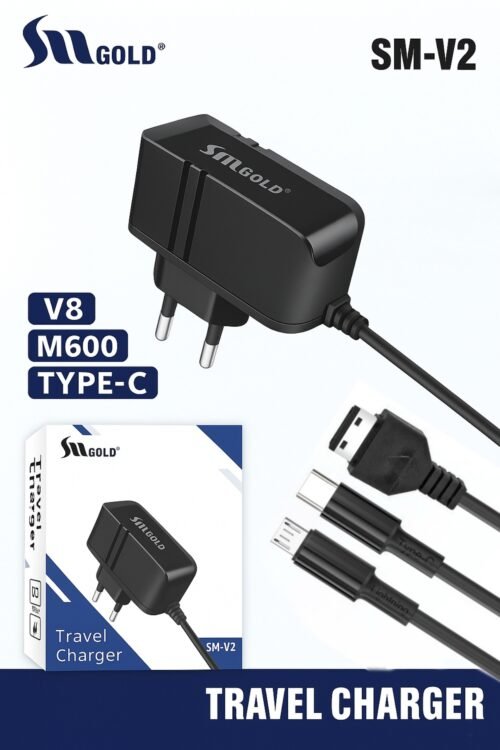 Sm V2 Sm Gold Mirco ,M600, Type c, Travel Mobile Charger