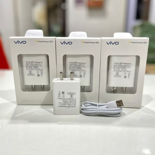 Vivo 44W window charger with Cable 1 Year Warranty