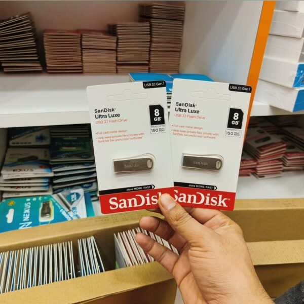 SanDisk 8Gb 3.1 Ultra Luxe Pendrive 1 Y Warranty