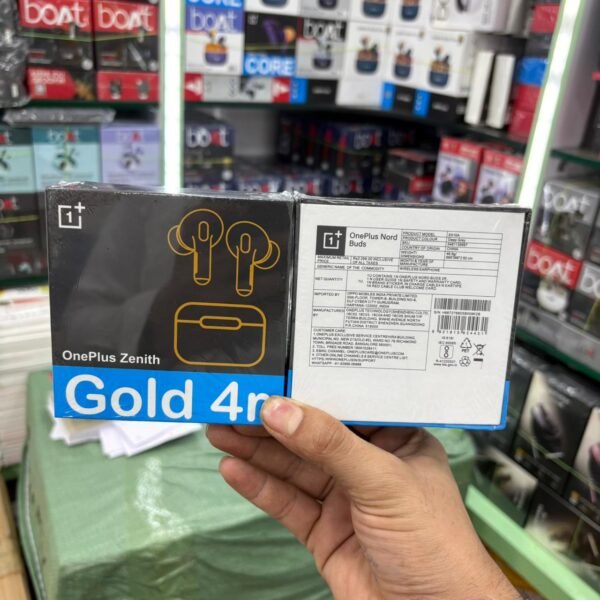 One Plus Gold 4R Wireless Bluetooth Ear Buds Hard Box High Quality